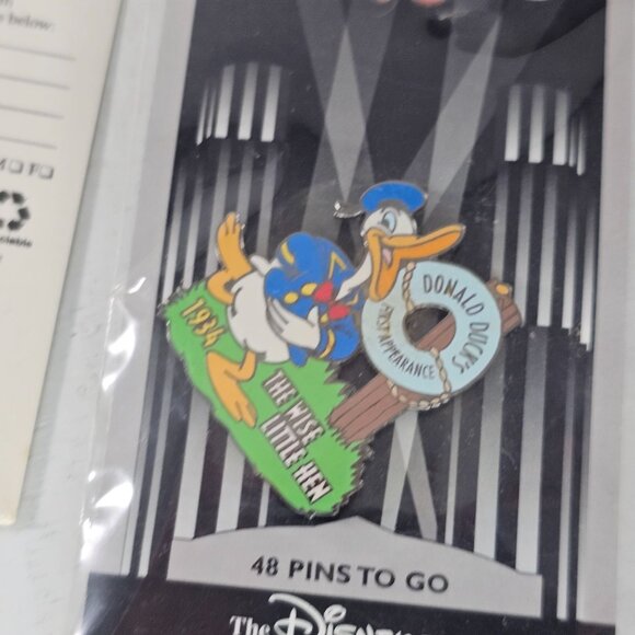 Disney Collectible Bundle Donald Duck Pin Disney World Button Birthday Stickers - Picture 9 of 10